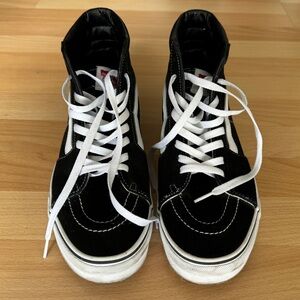 Vans Sk8-Hi Shoes Black Size 10.5 US Mens